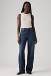 K3315 BAGGY DAD LACİVERT PANTOLON