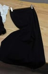 K3325 C.OS MİDİ BOY FERMUAR DETAYLI SİYAH JARSE ETEK