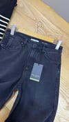 K3397 M.POLO WİDE LEG YIKAMALI SİYAH DENİM PANTOLON