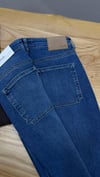 K3424 O.PS ÖNDEN CEPLİ MAVİ LİKRALI FLARE JEAN