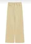 K3447 LİKRALI GENİŞ PAÇA VANİLYA JEAN