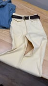 K3447 LİKRALI GENİŞ PAÇA VANİLYA JEAN