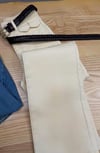 K3447 LİKRALI GENİŞ PAÇA VANİLYA JEAN