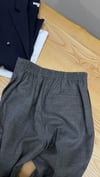 K3449 C.OS PAÇASI LASTİKLİ GRİ YÜNLÜ PANTOLON