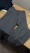 K3449 C.OS PAÇASI LASTİKLİ GRİ YÜNLÜ PANTOLON