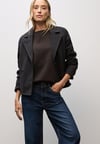 K3468 S. ONE BELİ BAĞCIK DETAYLI ŞARDONLU SWEAT