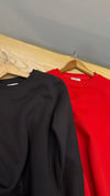 K3468 S. ONE BELİ BAĞCIK DETAYLI ŞARDONLU SWEAT