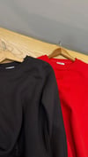 K3468 S. ONE BELİ BAĞCIK DETAYLI ŞARDONLU SWEAT