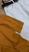 K3482 M&M DİK YAKA BAL KABAĞI KISA KOL TRİKO