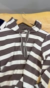 K3524 CE.CIL KAPÜŞONLU PAMUKLU ÇİZGİLİ SWEAT