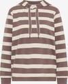 K3524 CE.CIL KAPÜŞONLU PAMUKLU ÇİZGİLİ SWEAT