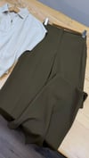 K3545 M.D HAKİ FLARE KUMAŞ PANTOLON