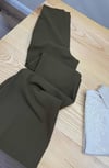K3545 M.D HAKİ FLARE KUMAŞ PANTOLON