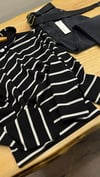 K3547 CE.CIL KAPÜŞONLU PAMUKLU ÇİZGİLİ SİYAH SWEAT
