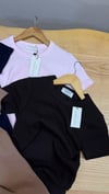 K3559 PIHL D. BİSİKLET YAKA BİYELİ FİTİLLİ T-SHIRT