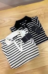 K3603 M.D POLO YAKA ÇİZGİLİ TRİKO T-SHIRT