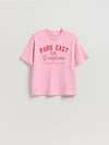 K3605 R.VED YAZI BASKILI T-SHIRT