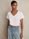 K3638 RE.IS V YAKA PAMUKLU T-SHIRT
