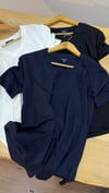 K3645 C.ROL VİSKOS V YAKA T-SHIRT