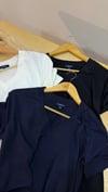 K3645 C.ROL VİSKOS V YAKA T-SHIRT