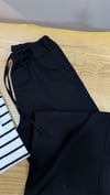 K3650 V.V TENCEL SİYAH BELİ BAĞCIKLI PANTOLON