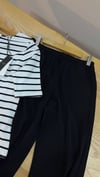 K3650 V.V TENCEL SİYAH BELİ BAĞCIKLI PANTOLON