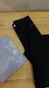 K3657 M.S HIGH RİSE FLARE SİYAH JEAN
