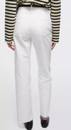 K3669 MİD RİSE LİKRALI STRAIGHT BEYAZ PANTOLON