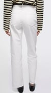 K3669 MİD RİSE LİKRALI STRAIGHT BEYAZ PANTOLON