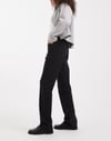 K3698 PIE.CES STRAIGHT FİT LİKRALI SİYAH JEAN
