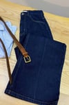 K3708 H.M KOYU LACİVERT TABA DİKİŞLİ JEAN