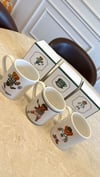 K3717 BEAR BASKILI 3 'LÜ YEŞİL SERİ MUG