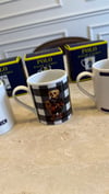 K3723 BEAR BASKILI 3 'LÜ LACİVERT  SERİ MUG