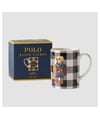 K3723 BEAR BASKILI 3 'LÜ LACİVERT  SERİ MUG