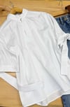 K3736 B.GTTİ DİK YAKA BEYAZ GÖMLEK