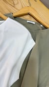 K3767 O.PUS DÜŞÜK KOL LİKRALI T-SHIRT
