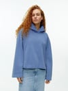K3774 ARKT YIKAMALI MAVİ KAPÜŞONLU SWEAT