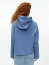 K3774 ARKT YIKAMALI MAVİ KAPÜŞONLU SWEAT