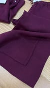 K3783 C.OS BORDO KETEN PANTOLON