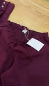 K3783 C.OS BORDO KETEN PANTOLON