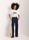 K3792 MİNT V. BASKILI BEYAZ T-SHIRT