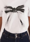 K3792 MİNT V. BASKILI BEYAZ T-SHIRT