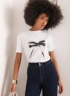 K3792 MİNT V. BASKILI BEYAZ T-SHIRT