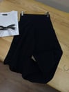 K3795 C.OS GENİŞ PAÇA BELİ LASTİKLİ SİYAH PANTOLON