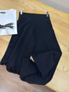 K3795 C.OS GENİŞ PAÇA BELİ LASTİKLİ SİYAH PANTOLON