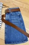 K3836 M.POLO MAVİ DENİM ETEK