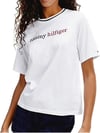 K3837 TM DOKUMA YAKA DETAYLI BEYAZ T-SHIRT