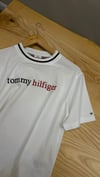 K3837 TM DOKUMA YAKA DETAYLI BEYAZ T-SHIRT