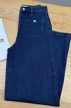 K3838 B.ASH GOLD DÜĞMELİ LACİVERT JEAN
