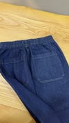 K3847 A.G KOYU LACİVERT BELİ BAĞCIKLI DENİM PANTOLON